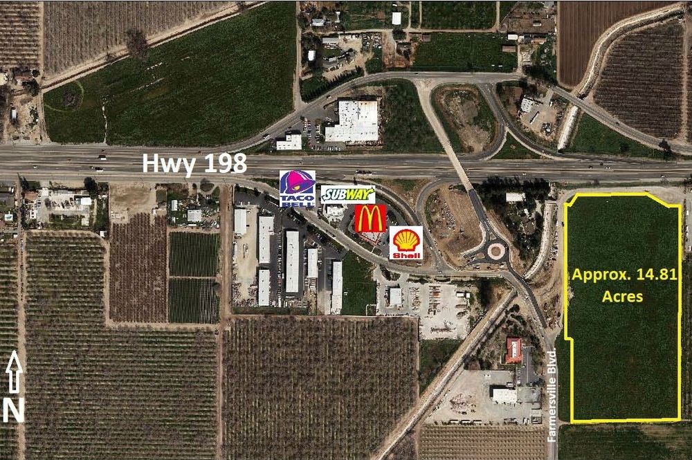 Farmersville, CA - Opportunity Zone: Hwy 198 and Farmersville Blvd., Farmersville, CA 93223